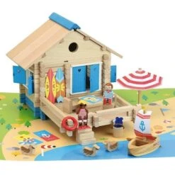 Jouet En BoisJeujura® Maison Du Bord Du Lac 120 Pcs | Ref: 8076 - Jouet En Bois Jeujura