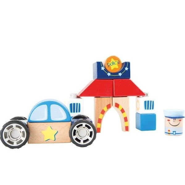 Jouet En Bois Kit De Construction Police 19 Pièces Small Foot By Legler® - Jouets 2 Ans 3 Jouet En Bois Kit De Construction Police 19 Pièces Small Foot By Legler® - Jouets 2 Ans
