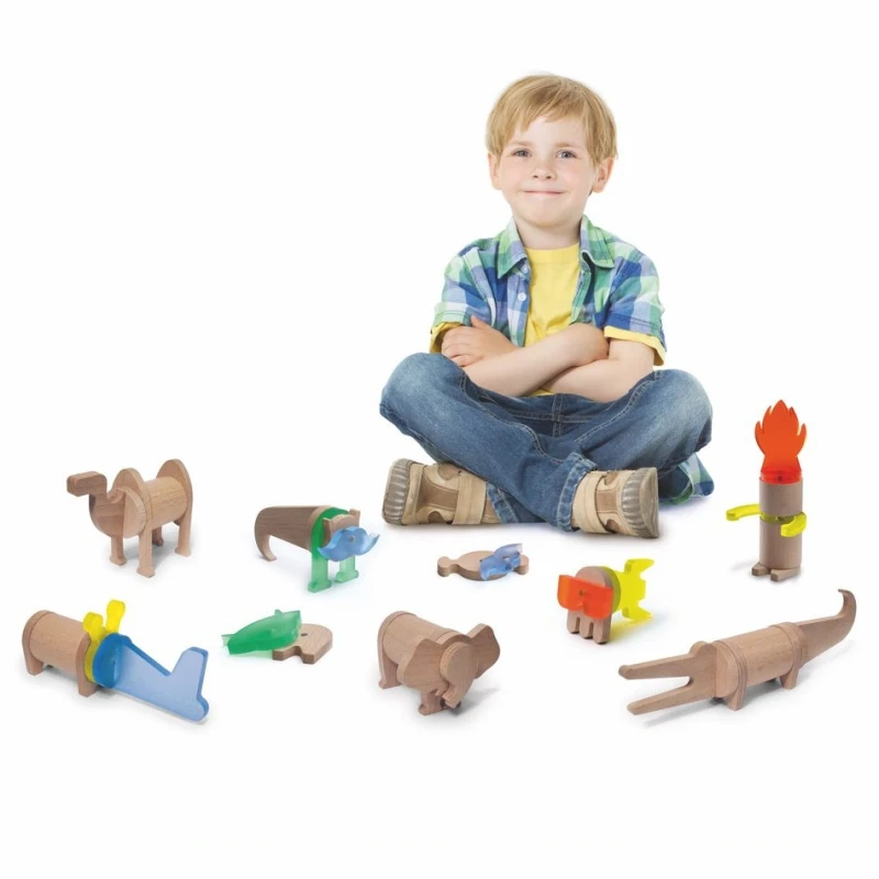 Jouet En Bois Magnétique Faune Imaginaire Désert 22 Pièces Lekkid® - Jouets En Bois 9 Jouet En Bois Magnétique Faune Imaginaire Désert 22 Pièces Lekkid® - Jouets En Bois – Image 7
