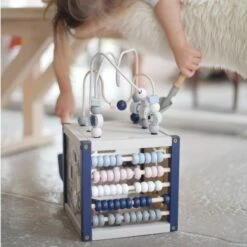 Jouet En Bois Mon Premier Cube D'Activité Pastelles EverEarth® - Jouets D'éveil -Bois Jouets Magasin jouet en bois mon premier cube d activite pastelles everearth jouets d eveil 2