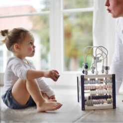 Jouet En Bois Mon Premier Cube D'Activité Pastelles EverEarth® - Jouets D'éveil -Bois Jouets Magasin jouet en bois mon premier cube d activite pastelles everearth jouets d eveil 3