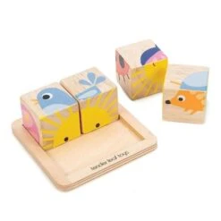 Jouet En Bois Puzzle 4 Cubes Tender Leaf Toys® - Jouet Puzzle En Bois -Bois Jouets Magasin jouet en bois puzzle 4 cubes tender leaf toys jouet puzzle en bois 2