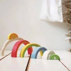 Jouet En Bois Puzzle Tunnel Arc -en-ciel Tender Leaf Toys® - Jouets En Bois -Bois Jouets Magasin jouet en bois puzzle tunnel arc en ciel tender leaf toys 4