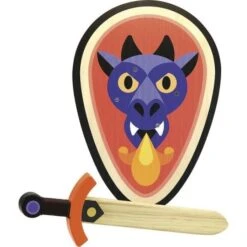 Jouet En Bois Set Epée & Bouclier Dragon Vilac®- Jouets En Bois