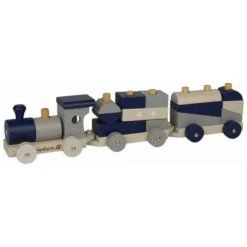 Jouet En Bois Train De Blocs à Vapeur Pastel EverEarth® - Jouets En Bois