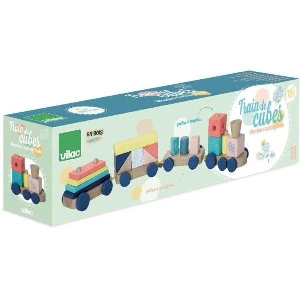 Jouet En Bois Train De Cubes Sous La Canopée Vilac® - Jouets En Bois 14 Jouet En Bois Train De Cubes Sous La Canopée Vilac® - Jouets En Bois – Image 12