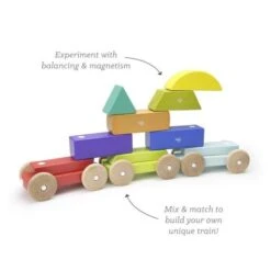 Jouet En Bois Train De Formes Magnétique Tegu® Arc-en-ciel - Jouets En Bois -Bois Jouets Magasin jouet en bois train de formes magnetique tegu arc en ciel jouets en bois 2