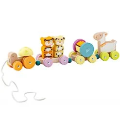 Jouet En Bois Train Des Animaux à Tirer Sevi 1831® - Jouets écologiques