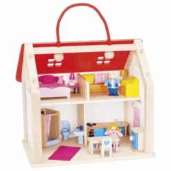 Jouet En Bois Valise Maison De Poupées Avec Accessoires Goki® - Jouets Goki