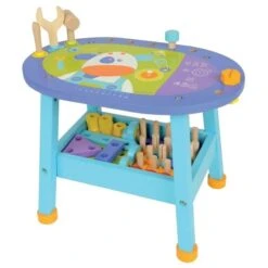 Jouet Etabli De Constructions En Bois 56 Pièces Bricolo Boikido - Jouet En Bois