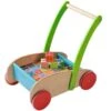 Jouet EverEarth® Chariot De Marche Avec Cubes Abécédaire (EN) - Jouets Bois