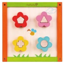 Jouet Cube D'éveil Bébé En Bois Garden EverEarth® - Jouets Bois -Bois Jouets Magasin jouet everearth cube d activites garden jouets bois 3