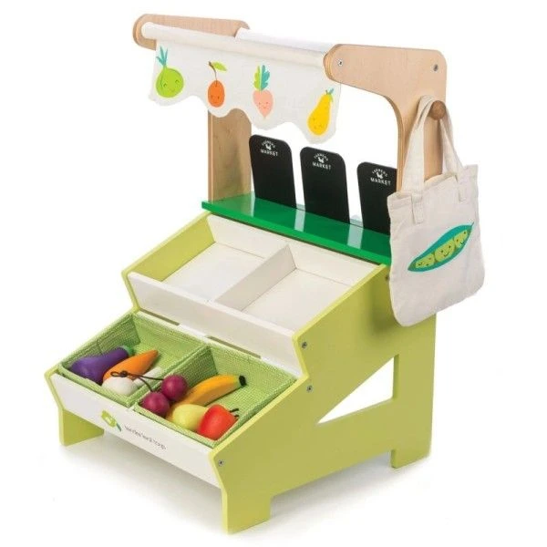 Jouet Marchande En Bois Étal De Marché Tender Leaf Toys® - Jouets Imitation 4 Jouet Marchande En Bois Étal De Marché Tender Leaf Toys® - Jouets Imitation – Image 2