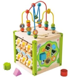 Jouet Mon Premier Cube D'activités EverEarth® - Jouets Bois