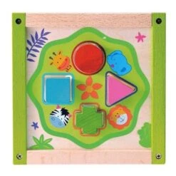 Jouet Mon Premier Cube D'activités EverEarth® - Jouets Bois -Bois Jouets Magasin jouet mon premier cube d activites everearth jouets bois 3