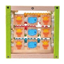Jouet Mon Premier Cube D'activités EverEarth® - Jouets Bois -Bois Jouets Magasin jouet mon premier cube d activites everearth jouets bois 4