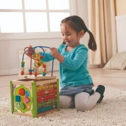 Jouet Mon Premier Cube D'activités EverEarth® - Jouets Bois -Bois Jouets Magasin jouet mon premier cube d activites everearth jouets bois 7