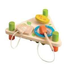 Jouet Set Musical Triangle 2 Faces EverEarth - Jouets Bois -Bois Jouets Magasin jouet set musical triangle 2 faces everearth jouets bois 1
