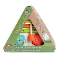 Jouet Set Musical Triangle 2 Faces EverEarth - Jouets Bois -Bois Jouets Magasin jouet set musical triangle 2 faces everearth jouets bois 2