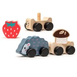 Jouet Train à Pousser La Récolte Du Hérisson Cubika® - Jouets En Bois -Bois Jouets Magasin jouet train a pousser la recolte du herisson cubika jouets en bois 2