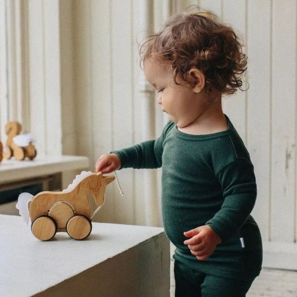 Jouets En Bois à Tirer Licorne Kinderfeets® - Jouets En Bois 5 Jouets En Bois à Tirer Licorne Kinderfeets® - Jouets En Bois – Image 3