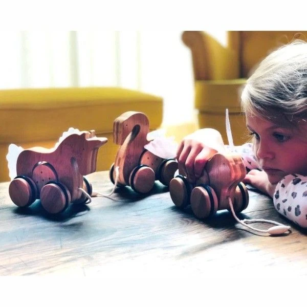 Jouets En Bois à Tirer Licorne Kinderfeets® - Jouets En Bois 9 Jouets En Bois à Tirer Licorne Kinderfeets® - Jouets En Bois – Image 7