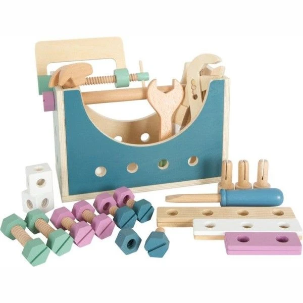 Jouets En Bois Boite à Outils 2 En 1 Nordic Avec Outils Small Foot By Legler® - Jouets Bricolage 5 Jouets En Bois Boite à Outils 2 En 1 Nordic Avec Outils Small Foot By Legler® - Jouets Bricolage – Image 3