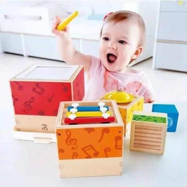 Jouets En Bois Boites Musicales Gigognes Hape® - Jouets Musical En Bois 8 Jouets En Bois Boites Musicales Gigognes Hape® - Jouets Musical En Bois – Image 6