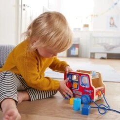 Jouets En Bois Camion Pompier Boite à Formes HABA® - Jouet En Bois Bébé -Bois Jouets Magasin jouets en bois camion pompier boite a formes haba jouet en bois bebe 3
