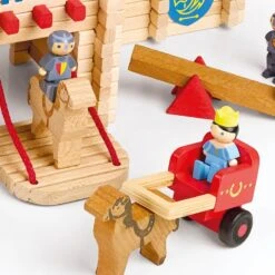Jouets En Bois Château Fort En Rondins 300pcsJeujura® | Ref: 8026 - Jouets De Construction -Bois Jouets Magasin jouets en bois chateau fort en rondins 300pcs jeujura ref 8026 jouets de construction 12