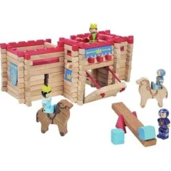 Jouets En Bois Château Fort En Rondins 155 PcsJeujura® | Ref: 8027 - Jouets De Construction