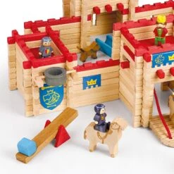 Jouets En Bois Château Fort En Rondins 300pcsJeujura® | Ref: 8026 - Jouets De Construction -Bois Jouets Magasin jouets en bois chateau fort en rondins 300pcs jeujura ref 8026 jouets de construction 7