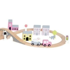 Jouets En Bois Circuit Train De Petites Voitures Roses 37 Pièces Jabadabado® - Jeux Bois Enfants -Bois Jouets Magasin jouets en bois circuit train de petites voitures roses jabadabado jeux bois enfants 3