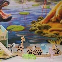 Jouets En Bois Coffret Circuit De Petites Voitures Safari Jabadabado® - Jeux Bois Enfants -Bois Jouets Magasin jouets en bois coffret circuit de petites voitures safari jabadabado jeux bois enfants 3