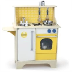 Jouets En Bois Dinette Cuisine Cuistot Moutarde Vilac® - Jouets Dinette