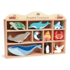 Jouets En Bois Figurines Les Animaux De La Mer Tender Leaf Toys® - Animaux En Bois