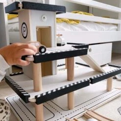 Jouets En Bois Garage Petites Voitures Tour Hélicoptère Jabadabado® - Jeux Petites Voitures -Bois Jouets Magasin jouets en bois garage voitures jabadabado jeux bois enfants 4