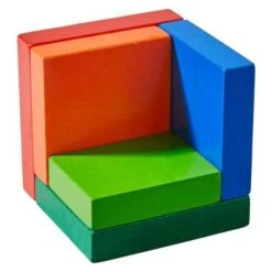 Jouets En Bois Jeu D'assemblage Cubes 3D Multicolore Haba® - Jeu En Bois -Bois Jouets Magasin jouets en bois jeu d assemblage cubes 3d multicolore haba jeu en bois 2