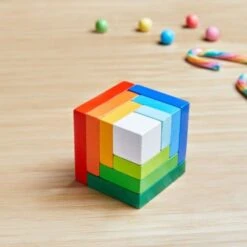 Jouets En Bois Jeu D'assemblage Cubes 3D Multicolore Haba® - Jeu En Bois -Bois Jouets Magasin jouets en bois jeu d assemblage cubes 3d multicolore haba jeu en bois 7