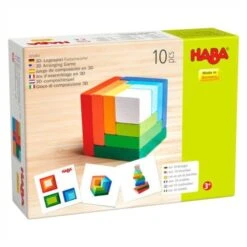 Jouets En Bois Jeu D'assemblage Cubes 3D Multicolore Haba® - Jeu En Bois -Bois Jouets Magasin jouets en bois jeu d assemblage cubes 3d multicolore haba jeu en bois 8