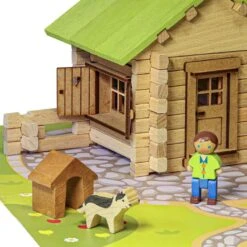Jeu De Construction Maisonnette En Bois 85 Pièces Jeujura® | Ref: 8095 - Jouets En Bois -Bois Jouets Magasin jouets en bois la maison et son jardin 130 pieces jeujura ref 8080 jouets de construction 3