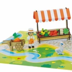 Jouets De Construction Chalet La Place Du Marché 80 Pièces Jeujura® | Ref: 8218 - Jouets De Construction -Bois Jouets Magasin jouets en bois laplace du marche 80 pieces jeujura ref 8218 jouets de construction 1