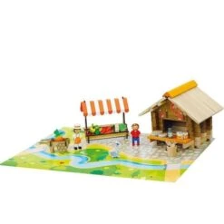 Jouets De Construction Chalet La Place Du Marché 80 Pièces Jeujura® | Ref: 8218 - Jouets De Construction -Bois Jouets Magasin jouets en bois laplace du marche 80 pieces jeujura ref 8218 jouets de construction 3