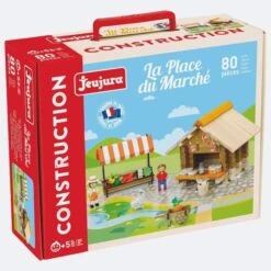 Jouets De Construction Chalet La Place Du Marché 80 Pièces Jeujura® | Ref: 8218 - Jouets De Construction -Bois Jouets Magasin jouets en bois laplace du marche 80 pieces jeujura ref 8218 jouets de construction 4