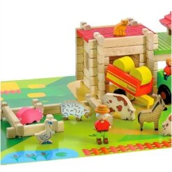 Jouets En Bois Ma Première Grande Ferme 130 Pièces Jeujura® | Ref: 8237 - Jouets De Construction -Bois Jouets Magasin jouets en bois ma premiere grande ferme 130 pieces jeujura ref 8237 jouets de construction 2