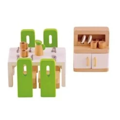 Jouets En Bois Maison De Poupées Accessoires 'Salle à Manger' Hape® - Jouets Hape® -Bois Jouets Magasin jouets en bois maison de poupees accessoires salle a manger hape 1