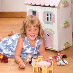 Jouets En Bois Maison De Poupées Meublée Sweatheart Cottage Le Toy Van® - Maison De Poupées -Bois Jouets Magasin jouets en bois maison de poupees meublee sweatheart cottage le toy van 5