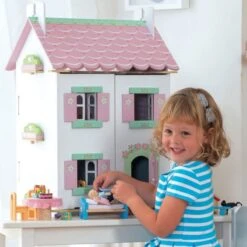 Jouets En Bois Maison De Poupées Meublée Sweatheart Cottage Le Toy Van® - Maison De Poupées -Bois Jouets Magasin jouets en bois maison de poupees meublee sweatheart cottage le toy van 6