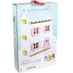 Jouets En Bois Maison De Poupées Victorienne Meublée Blue Bird Cottage Le Toy Van® - Jouets Imitation -Bois Jouets Magasin jouets en bois maison de poupees victorienne meublee blue bird cottage le toy van 4