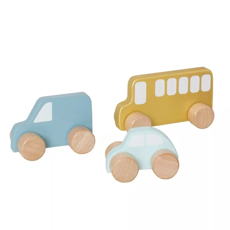 Jouets En Bois Mes Premières Voitures Jabadabado® - Jouet Bois Bébés 4 Jouets En Bois Mes Premières Voitures Jabadabado® - Jouet Bois Bébés – Image 2